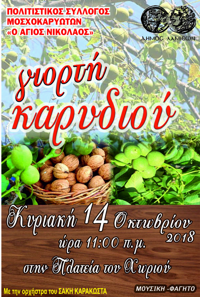 γιορτή καρυδιού αφίσα