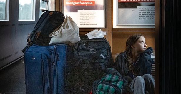 0 Greta Thunberg tackled over overcrowded train tweet by Deutsche Bahn
