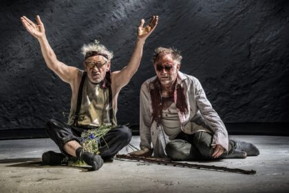 King Lear Ian McKellen King Lear and Danny Webb Gloucester at Duke... scaled