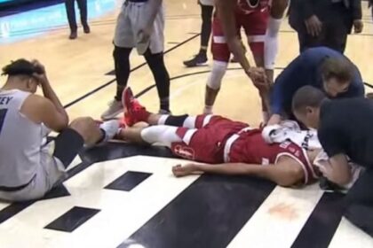 colorado player hit the floor head