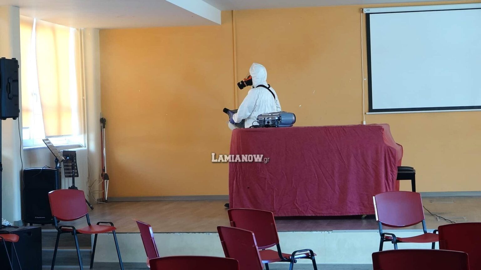 απολυμανασεις σχολεία δήμου λαμιέων