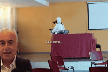 απολυμανασεις σχολεία δήμου λαμιέων