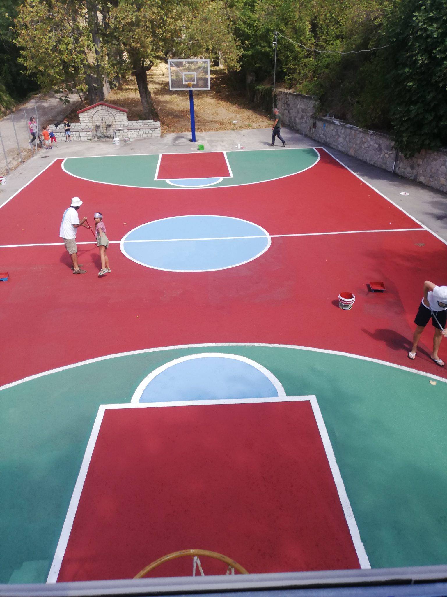 , Ανακατασκευή γηπέδου μπάσκετ στο Παλαιοχώρι Δωριέων (pics)