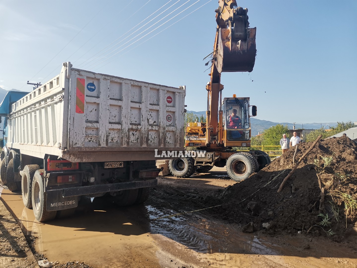 Εργασίες αποκατάστασης Δήμος Λαμιέων στις πληγείσες περιοχές 