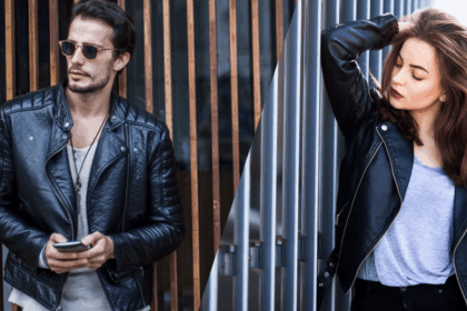 men women leather jacket