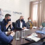 Σύσκεψη για το έργο της ΔΕΔΑ στη Λαμία scaled