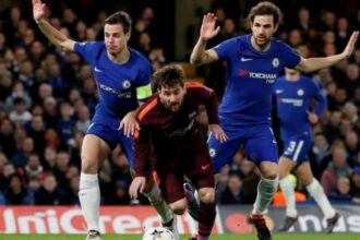 champions league round of 16 first leg chelsea vs fc barcelona