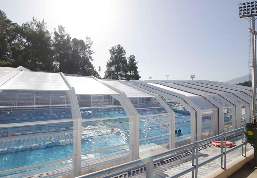 , Λαμία : Παραδόθηκε το νέο προκατασκευασμένο στέγαστρο στο ανοιχτό κολυμβητήριο &#8211; ΦΩΤΟ