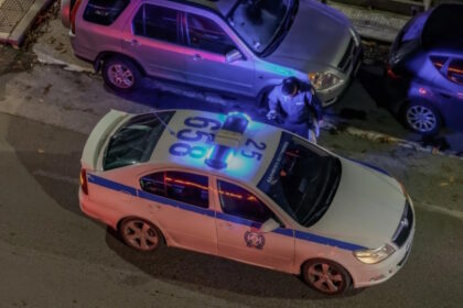 Αστυνομικό όχημα σε περιστατικό στη Χαλκίδα
