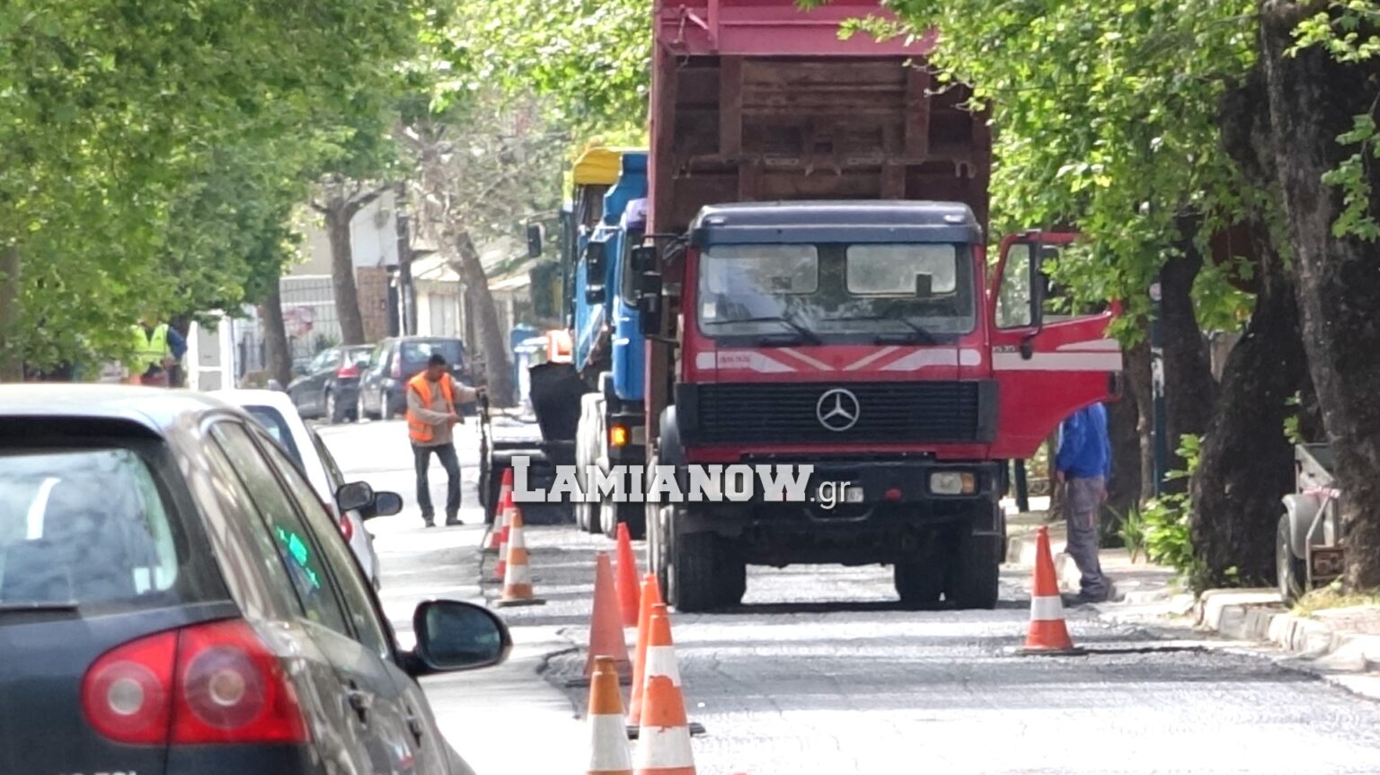 'Εργα ασφαλτόστρωσης Λαμία