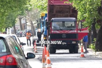 'Εργα ασφαλτόστρωσης Λαμία