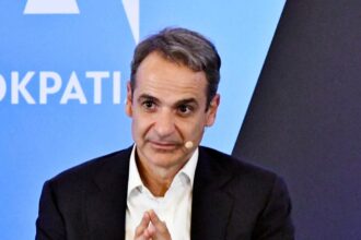 Ο Κυριάκος Μητσοτάκης σε δημόσια εμφάνιση