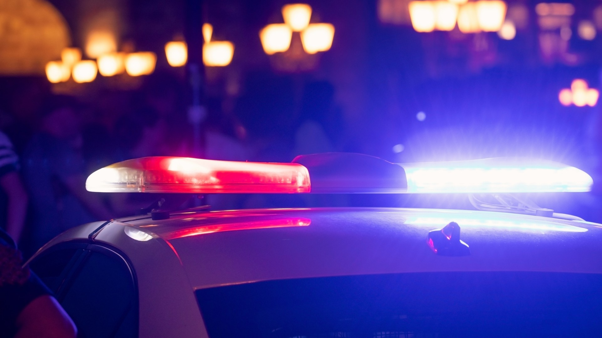 police car lights