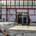 Άποψη από τον χώρο της Πανελλήνιας Έκθεσης Λαμίας κατά τις εργασίες του έργου