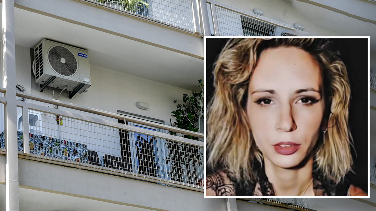 Αστυνομική παρουσία και πολυκατοικία στο κέντρο της Καλαμάτας όπου σημειώθηκε η γυναικοκτονία