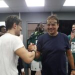 Ο Εργκίν Αταμάν στον πάγκο του Παναθηναϊκού σε αγώνα μπάσκετ