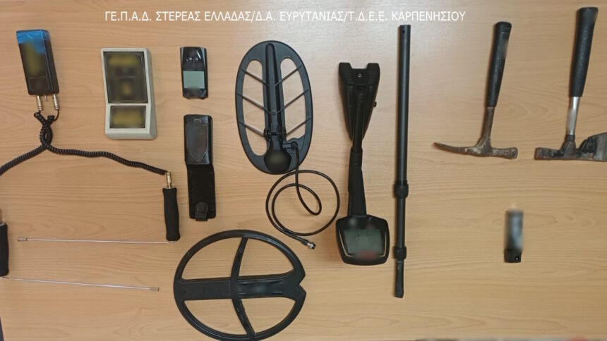 Αστυνομικοί έλεγχοι στην περιοχή του Καρπενησίου με κατασχεμένα αντικείμενα