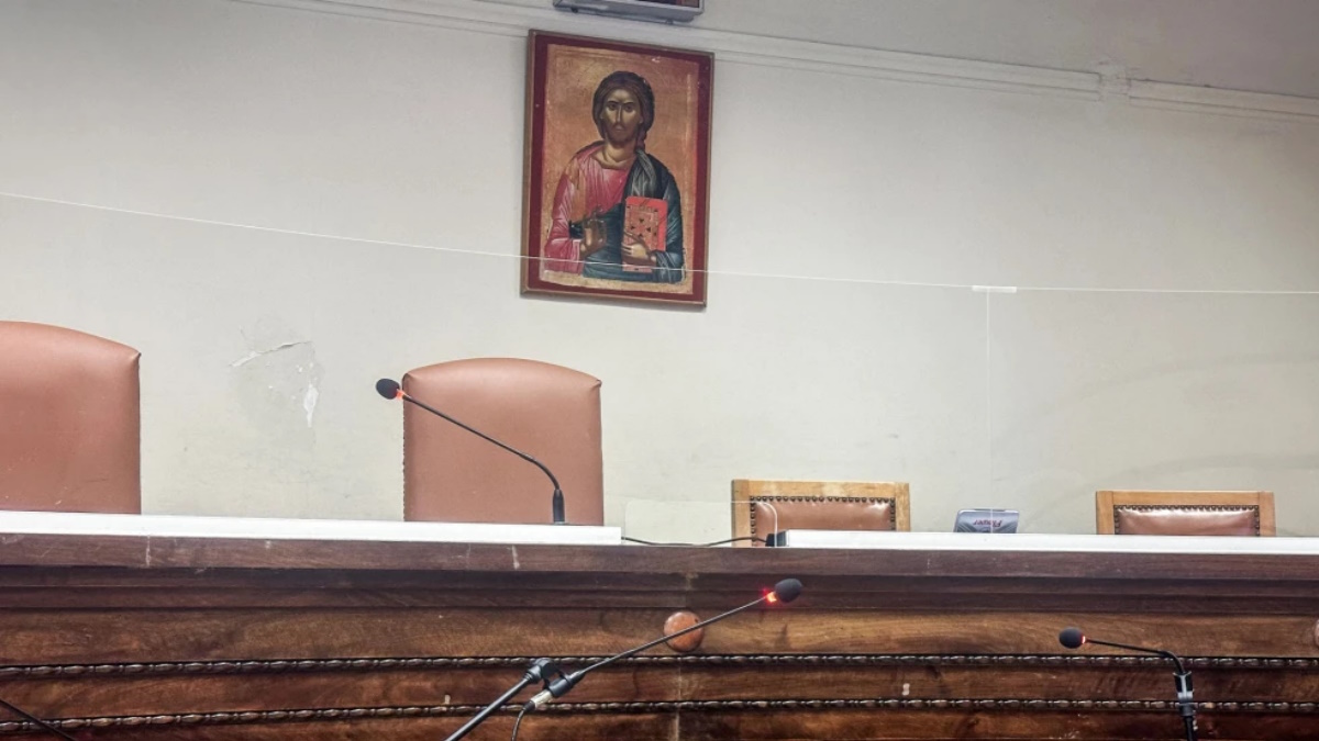 Η δικαστική αίθουσα του Αυτόφωρου Μονομελούς Πλημμελειοδικείου Λάρισας
