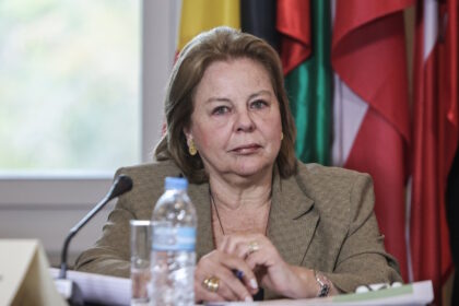 Η Λούκα Κατσέλη σε τηλεοπτική εμφάνιση στο MEGA