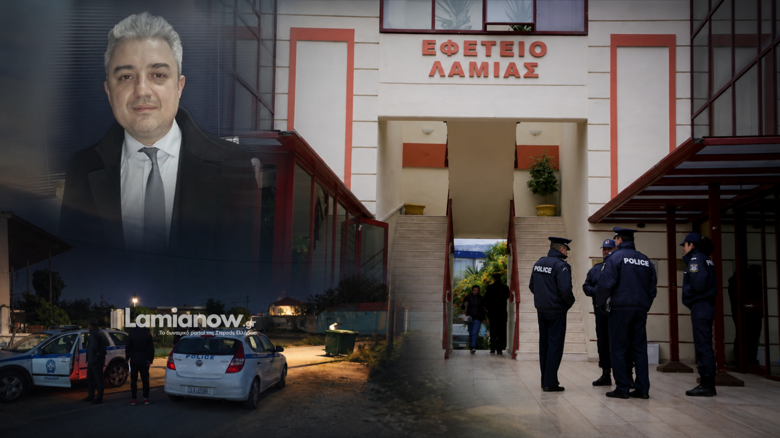Δικαστικό μέγαρο Λαμίας σχετικά με την υπόθεση από την Ανθήλη