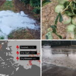 Κατεστραμμένες καλλιέργειες και ζημιές μετά από ισχυρή κακοκαιρία με χαλάζι