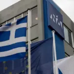 Σκηνή από πολιτική εκδήλωση με στελέχη της Νέας Δημοκρατίας