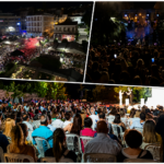Άποψη της Λαμίας με έμφαση στον αστικό ιστό και τα σημεία αναφοράς της πόλης