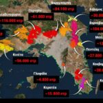 Χάρτης του Meteo με τις καμένες δασικές εκτάσεις στην Αττική τα τελευταία εννέα χρόνια
