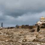 Άποψη του αρχαιολογικού χώρου της αρχαίας ελληνικής Χερσονήσου Ταυρικής στην Κριμαία