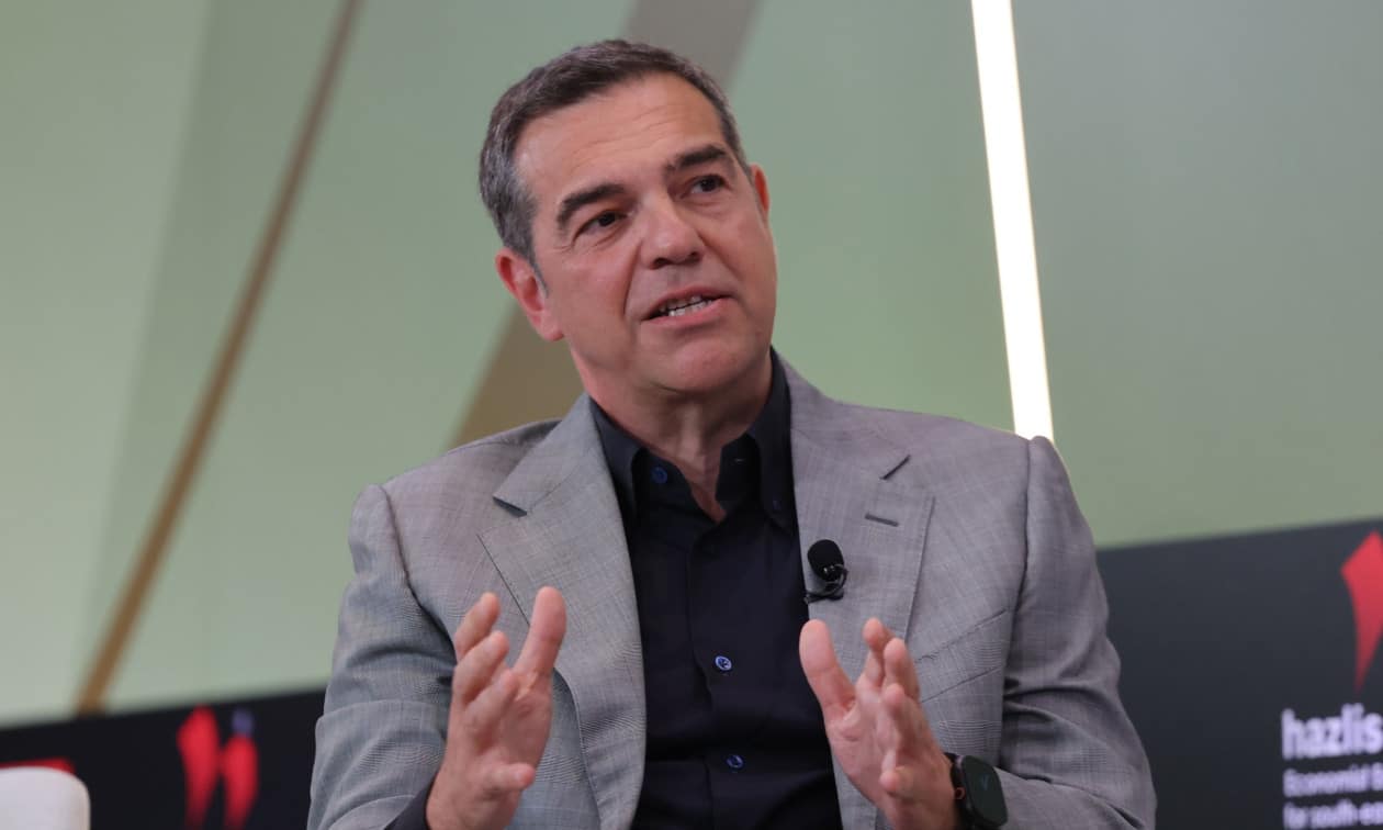 Ο Αλέξης Τσίπρας μιλά στο συνέδριο του Economist