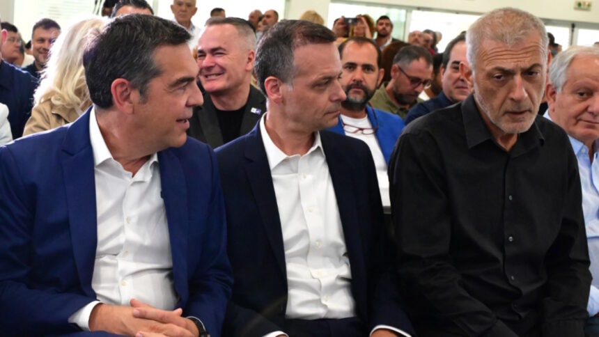 Ο Αλέξης Τσίπρας παρουσιάζει τις θέσεις της ΕΛΑΣ για την τοπική αυτοδιοίκηση στο Σεράφειο του δήμου Αθηναίων
