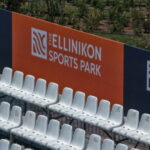 Άποψη των αθλητικών εγκαταστάσεων στο Ελληνικό με χώρους στίβου και γηπέδων