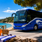 Λεωφορείο του Υπεραστικού ΚΤΕΛ Φθιώτιδας σε καλοκαιρινό δρομολόγιο προς παραθαλάσσιο προορισμό