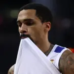 Η Εθνική Ελλάδας σε αγώνα μπάσκετ απέναντι στην Πορτογαλία στο Κλειστό των Λιοσίων