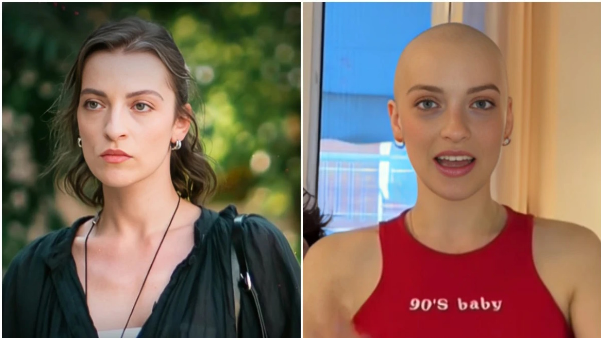 Η ηθοποιός Εβίτα Αγαΐτση σε βίντεο στο TikTok με ξυρισμένο κεφάλι