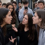 Δύο 15χρονες κοπέλες συμπλέκονται σε δρόμο ενώ άλλοι ανήλικοι καταγράφουν το περιστατικό με κινητά τηλέφωνα