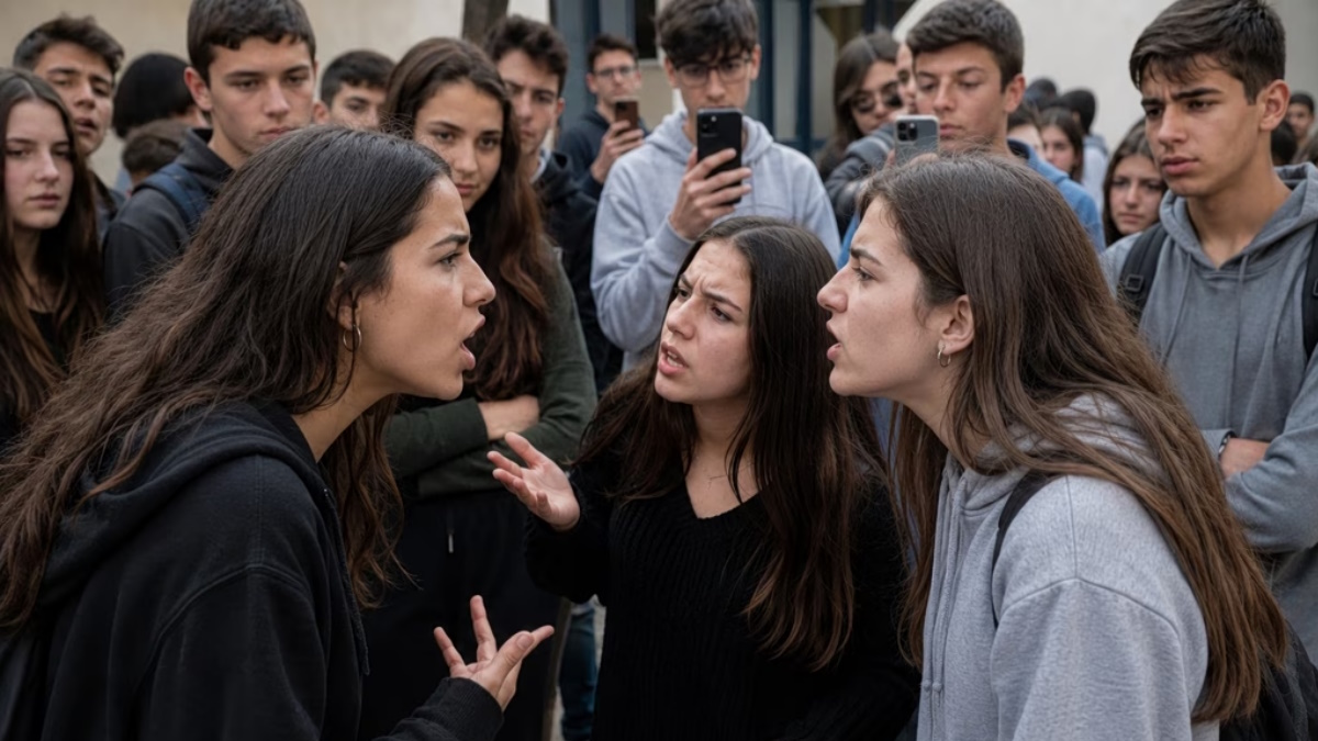 Δύο 15χρονες κοπέλες συμπλέκονται σε δρόμο ενώ άλλοι ανήλικοι καταγράφουν το περιστατικό με κινητά τηλέφωνα