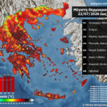 Λευκοχώρι Φθιώτιδας με υψηλή θερμοκρασία 43,5 βαθμούς Κελσίου
