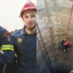 Στελέχη της ΕΜΑΚ επιχειρούν για τον απεγκλωβισμό γατακιού από πηγάδι στην Πάτρα