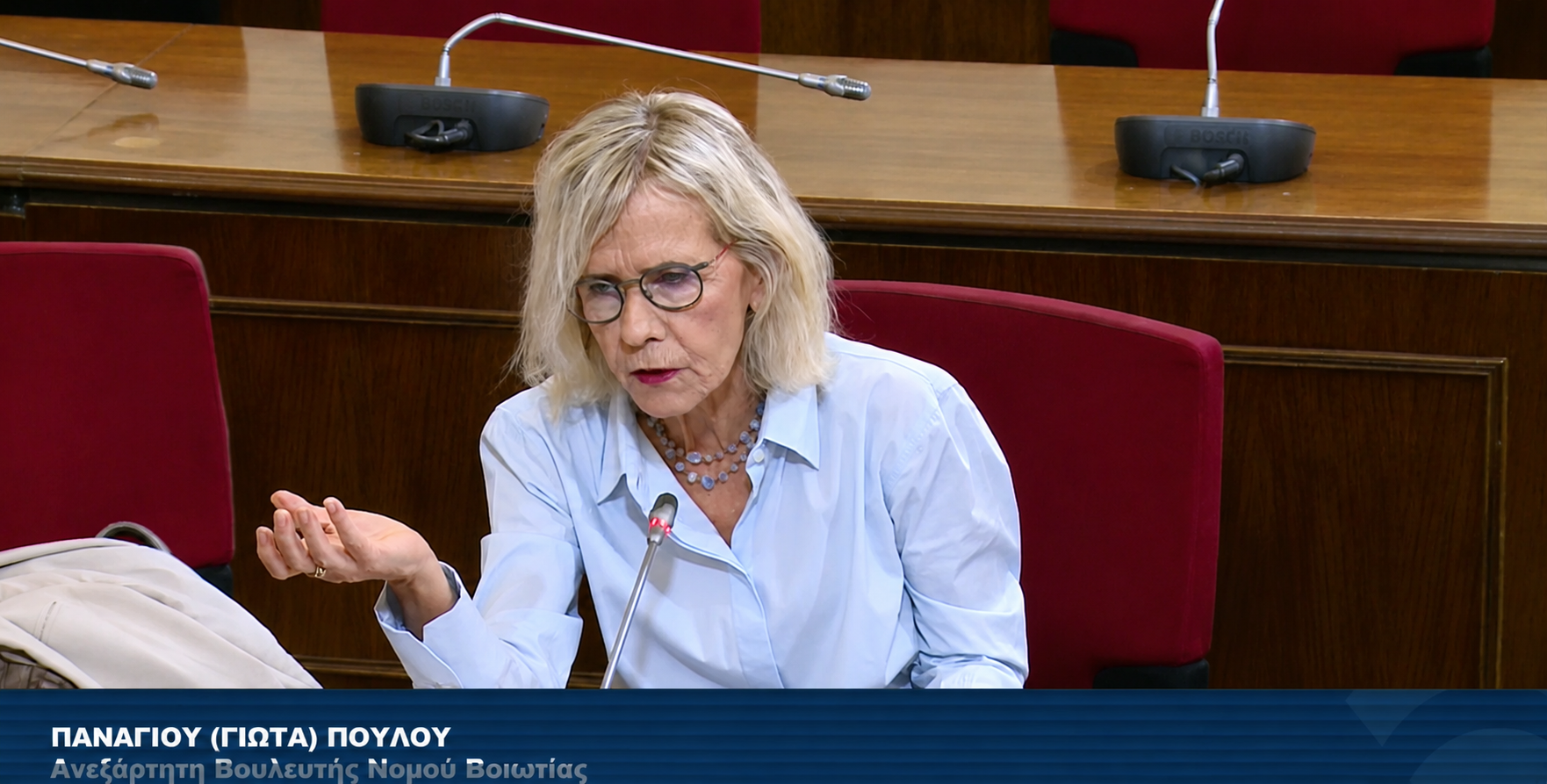 Η Γιώτα Πούλου μιλά στην Επιτροπή της Βουλής για το νομοσχέδιο σχετικά με τις ΔΕΥΑ