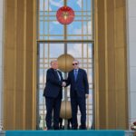 Ντόναλντ Τραμπ και Ρετζέπ Ταγίπ Ερντογάν στην τελετή υποδοχής στην Άγκυρα