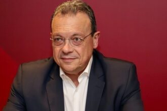 Ο Σωκράτης Φάμελλος σε πολιτική εμφάνιση μετά την παραίτησή του από την προεδρία του ΣΥΡΙΖΑ